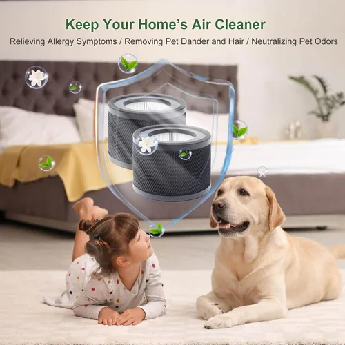 Vista 6 de Filtro de repuesto TT-AP001, compatible con purificador de aire TaoTronics TT-AP001 y VAVA VA-EE014, filtro HEPA 3 en 1 y filtro de carbón activado