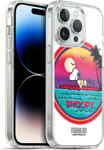 Vista 50 de Head Case Designs Funda de gel con licencia oficial de Peanuts Beach Surf Snoopy Boardwalk Airbrush [protección de grado militar] compatible
