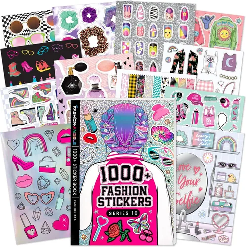 Vista 15 de Fashion Angels Más de 2,000 cuadernos de calcomanías del alfabeto, incluye divertidas y coloridas calcomanías de letras para manualidades, ideal