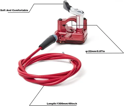 Vista 2 de PUCKY Nuevo ensamblaje de manija de acelerador con cable de aceleración de pulgar de 7/8 pulgada y 22 mm para ATV Quad Go Kart TaoTao Pit Bike