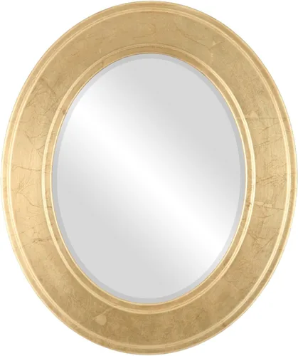Vista 20 de ovalandroundmirrors. com Oval Espejo biselado en un estilo Montreal champaña Oro marco