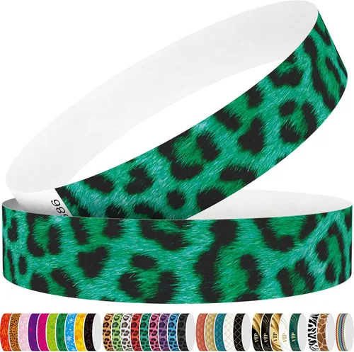 Vista 38 de Tyvek - Pulseras para eventos, diseño creativo de color, pulseras de papel de 3/4 pulgadas, paquete de 250 unidades para fiestas, agrupaciones, Negro