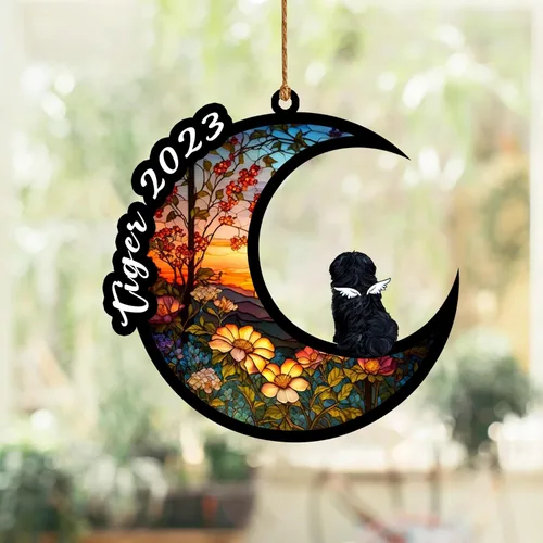 Vista 86 de Nazenti Atrapasoles conmemorativo para perros, adornos de Navidad personalizados para perros, adorno de Navidad, regalos conmemorativos para perros