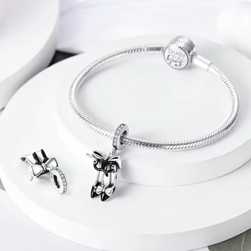 Vista 2 de MULA Dijes de plata de ley 925 para pulseras y collares, colgantes colgantes de cuentas para árbol familiar, joyería de regalo para mujeres