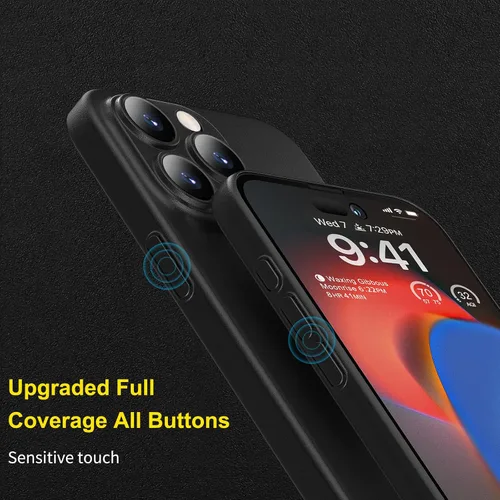 Vista 3 de memumi Funda ligera para iPhone 15 Pro Max, funda ultradelgada, protección completa de 0.012 in, acabado mate, cubierta dura para iPhone 15 Pro Max