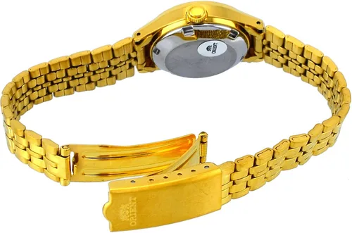 Vista 2 de Orient FNQ0400FC Reloj automático para mujer en tono dorado de acero inoxidable 3 estrellas con esfera dorada