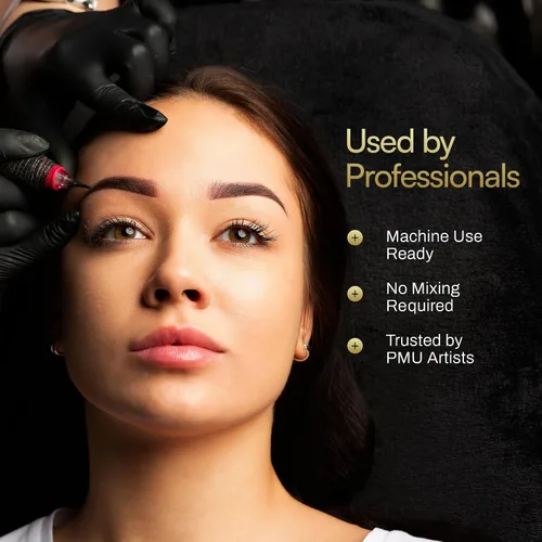 Vista 5 de M - Juego de tintas Microblading - 7 pigmentos de grado médico - Tinta de maquillaje permanente profesional para cejas