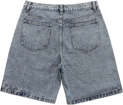 Vista 5 de Aelfric Eden Unisex Star Patchwork Jorts Mujer Denim Shorts Hombres Y2K Casual Loose Streetwear Jeans Shorts