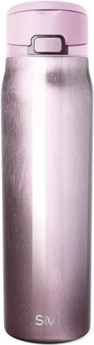 Vista 80 de Simple Modern Mesa Loop - Botella de agua con popote cubierto y asa Botellas de acero inoxidable aisladas de 24 onzas aptas para portavasos