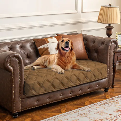 Vista 36 de Ameritex Funda impermeable para cama de perro, manta para mascotas con parte trasera antideslizante para muebles, cama, sofá