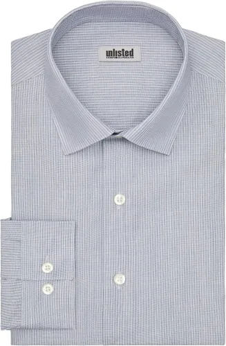 Vista 3 de Kenneth Cole Mens Dress Shirt Slim Fit Checks and Stripes (Patterned)