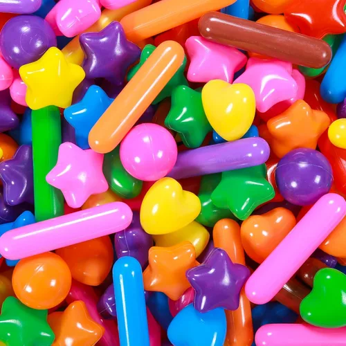 Vista 19 de Bolas para piscina de bolas STARBOLO para niños - Paquete de 150, 200, 500 bolas de piscina de bolas coloridas a prueba de aplastamiento de plástico