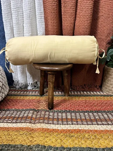 Vista 5 de Saffron - Funda desmontable para almohada de algodón (Beige, 15 cm x 40 cm (6" x 16"))