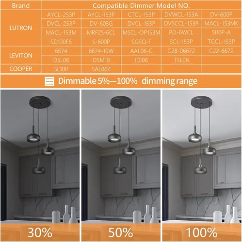 Vista 5 de Modernas lámparas colgantes negras para isla de cocina, mini cúpula, lámpara colgante para dormitorio, sala de estar, comedor, bar (3 luces)
