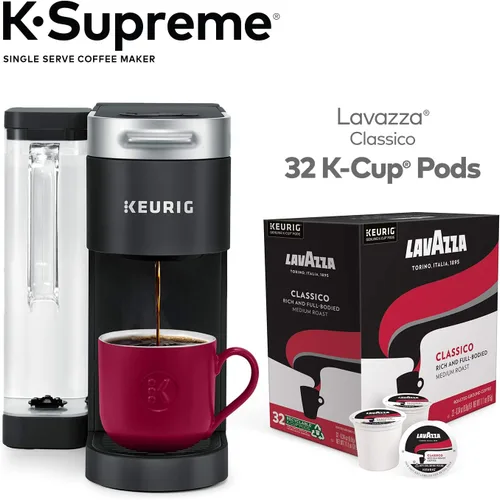 Vista 2 de Keurig K-Supreme - Cafetera individual con Lavazza Classico, tostado medio, 32 cápsulas K-Cup