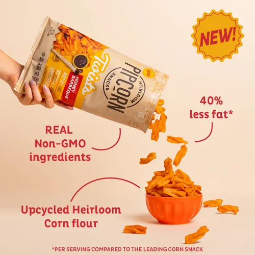 Vista 7 de Pipcorn Heirloom Honey BBQ Twists - Paquete de 6 bocadillos de 4.5 onzas, sin gluten, sin OMG, no artificiales, sin conservantes