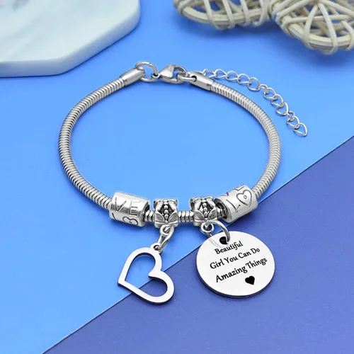 Vista 2 de DlaeKua Regalos inspiradores para mujer, pulsera de recuperación, regalos de aliento para mujeres, regalo de cumpleaños para regalo para hermosas