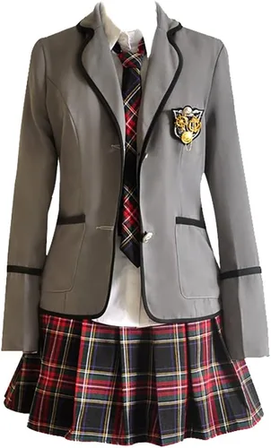 Vista 17 de URSFUR Conjunto de uniforme escolar japonés de estilo británico para mujer, disfraz de cosplay de anime para niña Estilo 1