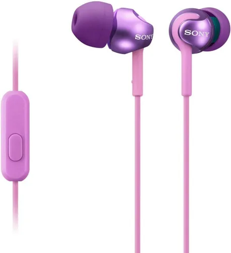 Vista 3 de Sony Audífonos con cable de graves profundos con control de teléfono inteligente y micrófono - Negro metálico