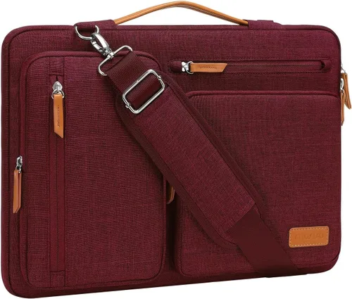 Vista 18 de MOSISO 360 Bolsa de hombro protectora para laptop de 13.3 pulgadas, 13-13.3 pulgadas Azul (Air Blue)
