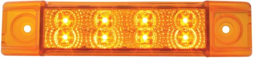 Vista 12 de GG Grand General 75170 Luz sellada ámbar/ámbar (6" rectángulo 8 LED, alto/bajo 3 cables)