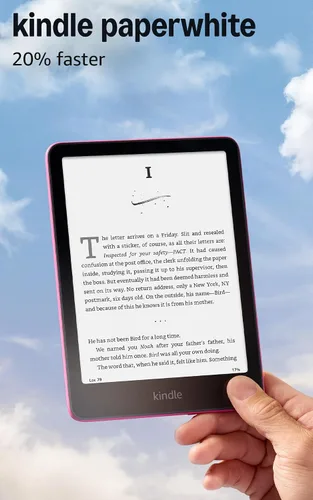 Vista 9 de Amazon Kindle Paperwhite 16 GB (último modelo). El Kindle más rápido de la historia, con nueva pantalla de 7″ sin reflejos y batería durable. Negro