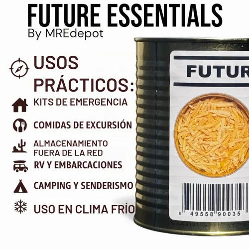 Vista 3 de Future Essentials Queso cheddar afilado liofilizado - Lata #2.5, 1 paquete