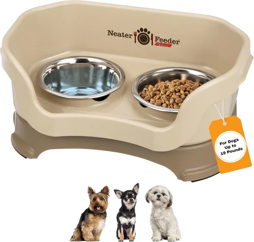 Vista 30 de Neater Pet Brands Neater Feeder Deluxe Cuencos para Perros Elevad os a Prueba de Derrames para Perros Pequeños Menos de 19 lbs, Fabricado en EE.UU.