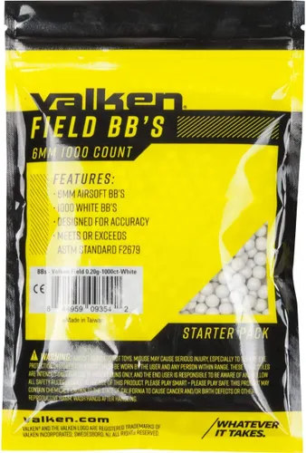 Vista 2 de Valken Accelerate Airsoft BBS - Blanco - 1,000