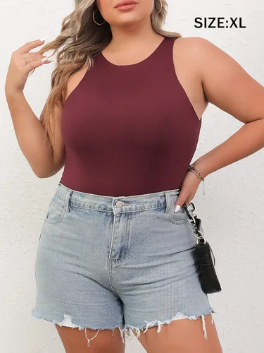 Vista 8 de Body sexy para mujer con cuello halter, body de moda sin mangas, paquete de camisetas sin mangas