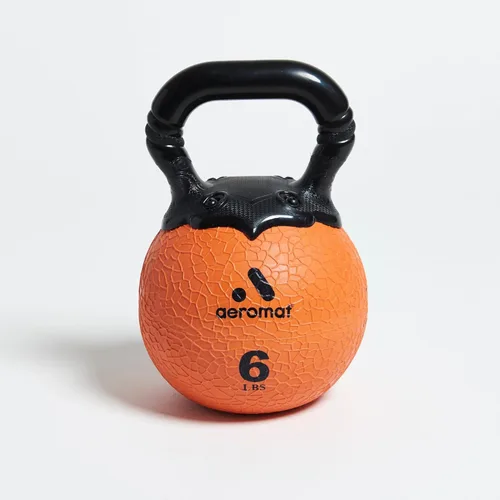 Vista 2 de AEROMAT Elite Kettlebell - Pelota medicinal color granate, 12 libras.