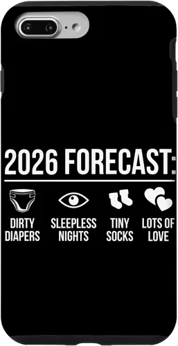 Vista 12 de Funny New Parents Future Mom Dad to Be 2026 Expecting Couple Case for iPhone 17