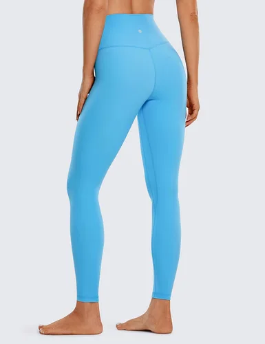 Vista 57 de CRZ YOGA Leggings de entrenamiento para mujer con sensación de desnudez cepillada de 25 pulgadas, pantalones de yoga de compresión de cintura alta