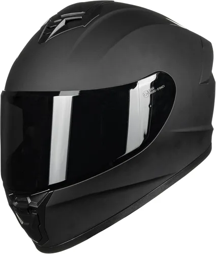 Vista 15 de Cascos de motocicleta para adultos, hombres y mujeres, casco ligero de cara completa para bicicleta de calle, carreras, DOT con visera extra
