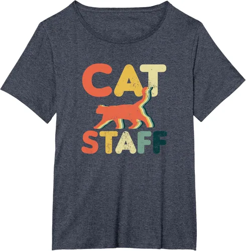 Vista 56 de Cat Servant Design Vintage Retro Staff Gift T-Shirt for Men Women