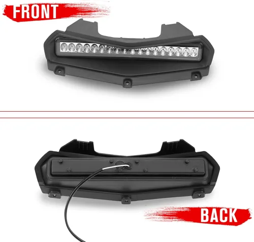 Vista 7 de A & UTV PRO Luz LED de Scoop de Capó para Yamaha Wolverine RMAX 1000 RMAX2/RMAX4 2021 2022 2023 2024 2025, Barra de Luz Auxiliar Delantera