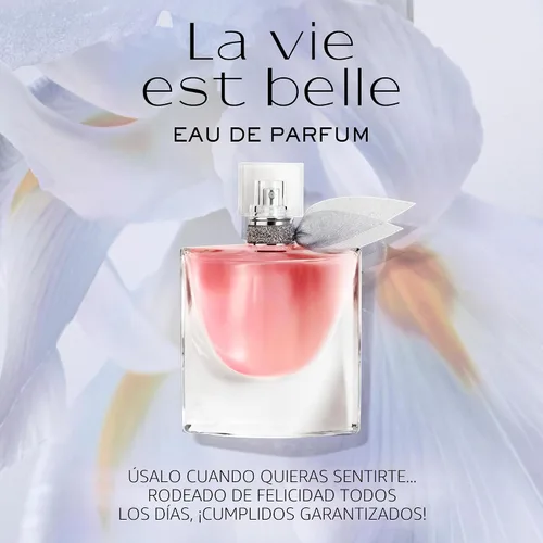 Vista 3 de Lancôme La Vie Est Belle Eau de Parfum - Fragancia de Larga Duración con Notas de Iris, Pachulí Terroso, Vainilla Cálida y Azúcar Espumoso - Perfume