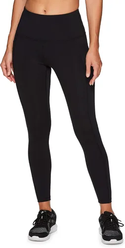 Vista 4 de RBX Active - Leggings de yoga para correr con bolsillos y cintura alta a prueba de sentadillas para mujer