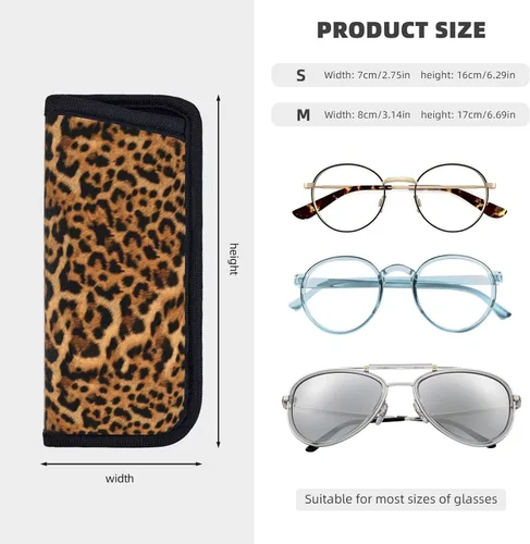 Vista 5 de Giinly Estuche para gafas de sol para gafas de sol, bolsa suave, funda delgada para gafas portátiles