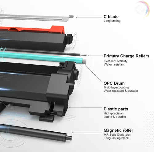 Vista 5 de TESEN Cartucho de tóner de repuesto compatible para HP 12A Q2612A Toner negro para HP 1010 1012 1018 1020 1022 1022N 3015 M1005 M1319F Canon D420