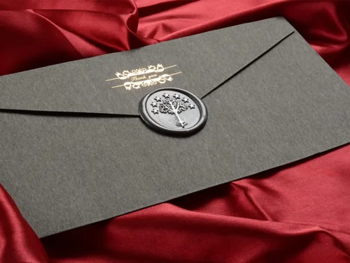 Vista 5 de Kit de sellos de cera, sello de cera de cresta de árbol real con mango de madera vintage para invitaciones de boda, sobres, tarjetas y embalaje