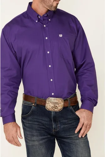 Vista 3 de Cinch CInch Solid Dove Gray Button Camisa de manga larga con botones, Gris