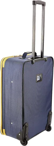 Vista 2 de Rockland juego de 4 piezas de valijas con ruedas y bolsas para viaje, Marino), F32-NAVY