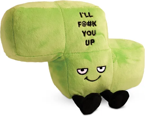 Vista 7 de Punchkins Despertador de Alarma de Peluche - Si te duermes, pierdes. Divertido reloj de peluche, juguete de peluche atrevido y novedoso para regalar
