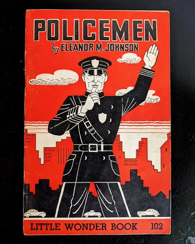 Vista 6 de Vintage 1941 "Policemen" Book POSTER (up to full-size 24" x 36") - Cops - Police - Little Wonder Book - Service - Vintage - Classic - Kids