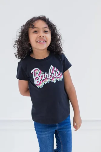 Vista 2 de Barbie Paquete de 3 camisetas para niñas de niños pequeños a grandes