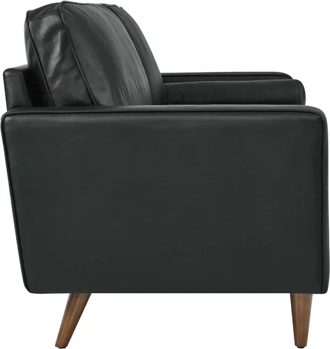 Vista 4 de Modway EEI-4633-BLK Valour - Sofá de cuero, color negro