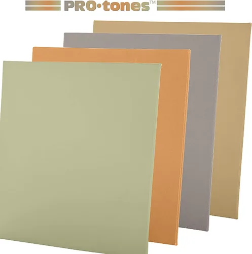 Vista 6 de Paramount Pro-Tones All-Media - Paneles de lienzo tonificados, paquete de 3 unidades, lienzo 100% algodón imprimado triple, colores no reflectantes