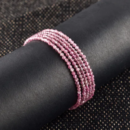 Vista 20 de YANARA Gemstone Bracelets For Women Birthstone, Natural Gemstone Layered Micro-Beads, Dainty Handmade Jewelry Chakra Energy Healing Crystals Silver