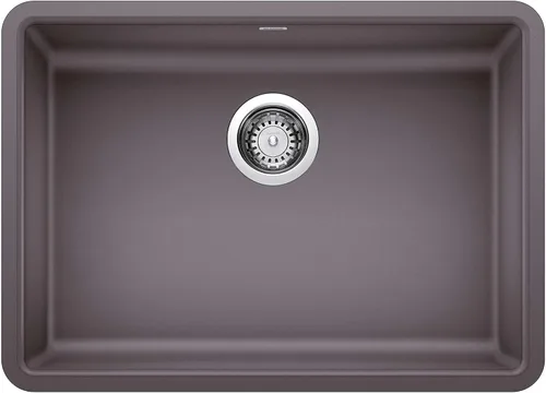 Vista 8 de BLANCO Precis ADA - Fregadero de cocina con cuenco individual de 25 pulgadas, color antracita